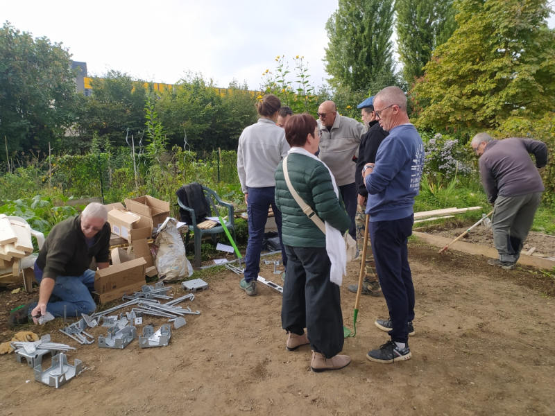 Début du chantier de construction du cabanon