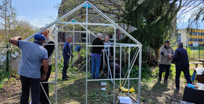 l'équipe au travail